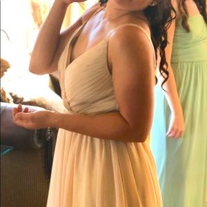 JJ’s House Bridesmaid dress in nude color. Size Medium.